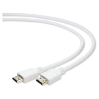 Кабель Cablexpert HDMI 1м v2.0 19M/19M медь, белый позол. разъемы экран пакет CC-HDMI4-W-1M