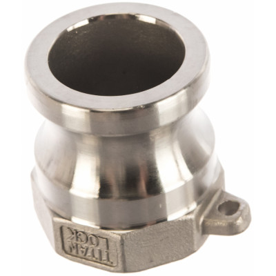 TITAN LOCK 075in Соединение типа А ниппель внутр. резьба BSP нерж. TL75ASS