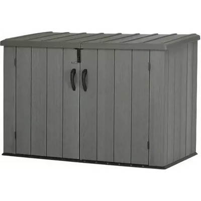 LIFETIME Ящик пластиковый WoodLook 2100 л, серый 60212