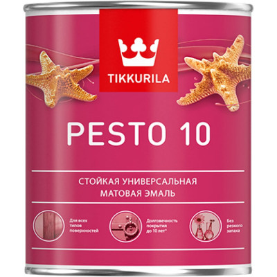 Алкидная эмаль Tikkurila песто 10 700001167