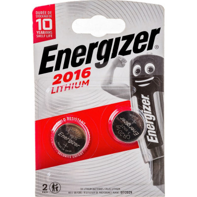 Energizer Бат. Miniatures Lithium CR2016 2 шт/бл 7638900248340