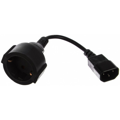 Cablexpert Кабель питания PC-SFC14M-01 15 см C14 - евророзетка