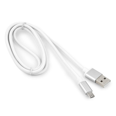 Кабель Cablexpert Silver CC-S-mUSB01W-1M