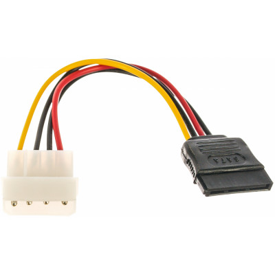 Cablexpert Кабель питания SATA 15см molex 4pin/sata 15pin пакет CC-SATA-PS