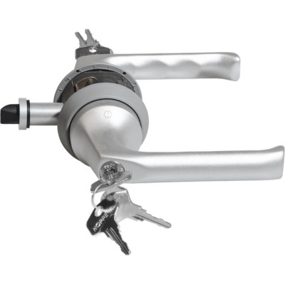HOPPE Замок с ручкой HCS A113S London KEY/KEY F11серебристая без фальца, A=35-45mm , backset 60мм 65420