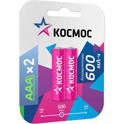 Аккумулятор КОСМОС R03 KOCR03NIMH/600MAH/