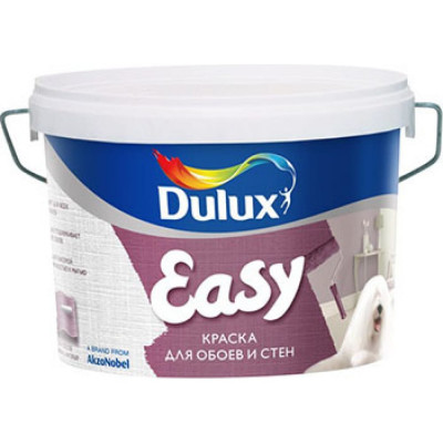 Водоэмульсионная краска для всех типов обоев Dulux EASY BW 5733764