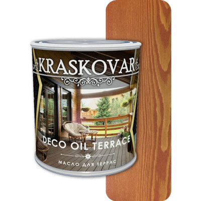 Kraskovar Масло для террас Deco Oil Terrace Махагон 0,75л 1126