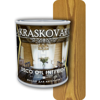 Kraskovar Масло для интерьера Deco Oil Interior Тик 0,75л 1097