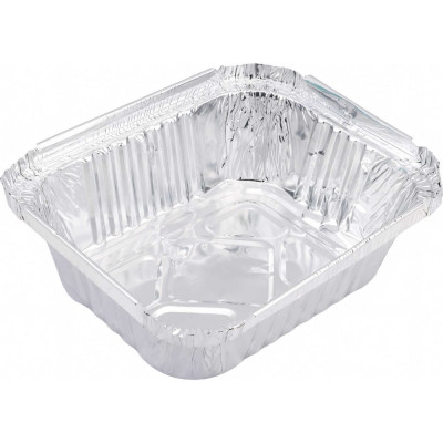 Форма для выпечки Mallony LAMINA размер 15x12x47 см из алюминиевой фольги, прямоугольная, одноразовая 006049