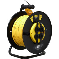 Inforce Силовой удлинитель на катушке 4гн. с/з ПВС 3х1,5 16A 50м IP 44 GRANITE ZG 09-15-06