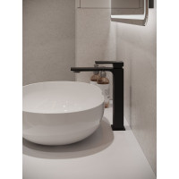 Смеситель для раковины ORANGE Lutz черный M04-121b