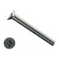 Потайной винт КРЕП-КОМП нержавейка, DIN965, А2, 6х90, 10 шт. впн690мф