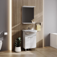 Тумба с раковиной Onika Крит 52 напольная, белая 105203