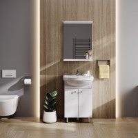 Тумба с раковиной Onika Крит 52 напольная, белая 105203