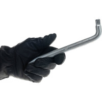 Ключ с присоединительным квадартом НИЗ изогнутый, 200 мм, на подвесе 21516025