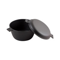 Чугунная кастрюля Mallony с крышкой-сковородкой CC-24/45 объем: кастрюля 4.5 л крышка 1 л 985009