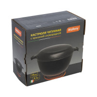 Чугунная кастрюля Mallony с крышкой-сковородкой CC-24/45 объем: кастрюля 4.5 л крышка 1 л 985009