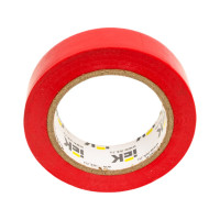 Изолента IEK 0,13х15 мм, красная, 10 метров UIZ-13-10-10M-K04