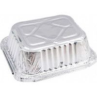 Форма для выпечки Mallony LAMINA размер 15x12x47 см из алюминиевой фольги, прямоугольная, одноразовая 006049