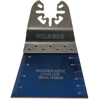 Полотно пильное погружное по древесине и пластику Hilberg WoodPlastic Bi-M 68x40x18tpi HR8648
