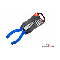 Прямые утконосы 200мм с синими ручками СЕРВИС КЛЮЧ 71201