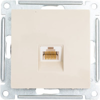 Розетка компьютерная Systeme Electric (Schneider Electric) ATLASDESIGN RJ45, БЕЖЕВЫЙ ATN000283