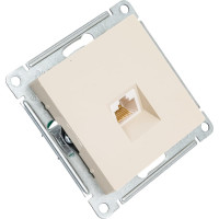 Розетка компьютерная Systeme Electric (Schneider Electric) ATLASDESIGN RJ45, БЕЖЕВЫЙ ATN000283