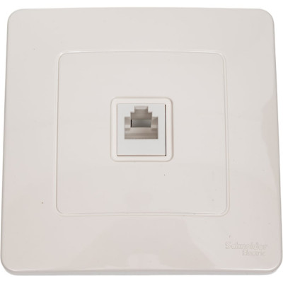 Телефонная розетка Systeme Electric BLANCA RJ11, МОЛОЧНЫЙ BLNIS011002