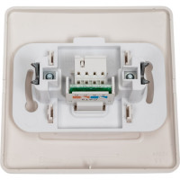 Телефонная розетка Systeme Electric BLANCA RJ11, МОЛОЧНЫЙ BLNIS011002
