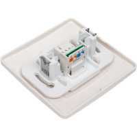 Телефонная розетка Systeme Electric BLANCA RJ11, МОЛОЧНЫЙ BLNIS011002