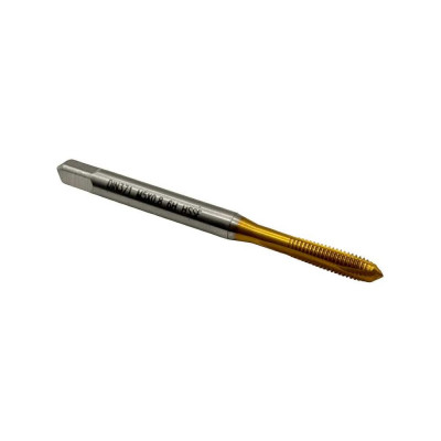 Машинно-ручной метчик TORNERI М 5х0.8 HSSE 6H DIN371 TiN для сквозных отверстий 036409