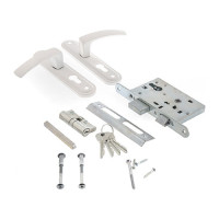 Врезной замок ЗВ4-3.05, белый, 9677 ЗЕНИТ 00009677