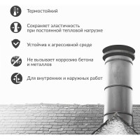 Высокотемпературный герметик KUDO черный 280 мл KSK-152