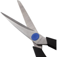 Ножницы BRAUBERG Soft Grip 216 мм, резиновые вставки, серо-зеленые, 3-х сторонняя заточка, карт. упаковка 230763