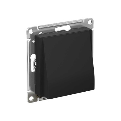 Вывод кабеля Systeme Electric (Schneider Electric) Atlasdesign механизм, карбон ATN001099