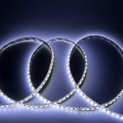 Лента светодиодная General Lighting Systems GLS-2835-120-9,6-12-IP65-6, 5 метров, 9,6Вт/м, 12В, SMD2835, 8мм, 120 диодов/м, 7Лм/чип, IP65, 6500К - холодный белый 501510