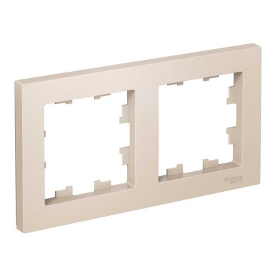 2-постовая универсальная рамка Systeme Electric ATLASDESIGN БЕЖЕВЫЙ ATN000202