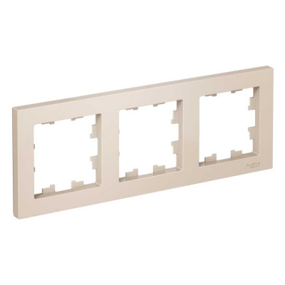 3-постовая универсальная рамка Systeme Electric ATLASDESIGN БЕЖЕВЫЙ ATN000203