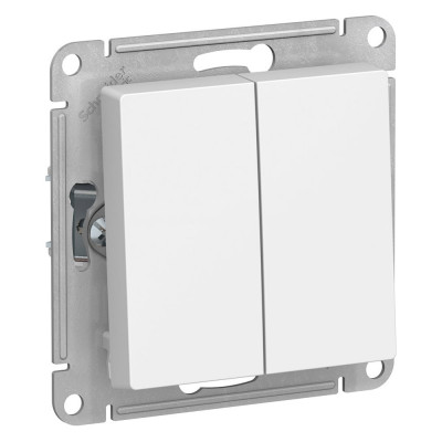2-клавишный переключатель Systeme Electric (Schneider Electric) ATLASDESIGN сх.6, 10АХ,, БЕЛЫЙ ATN000165