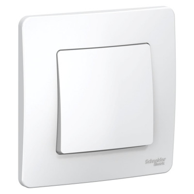 1-клавишный выключатель Systeme Electric ( Schneider Electric) BLANCA С/У cх.1, 10А, 250B, БЕЛЫЙ BLNVS010101