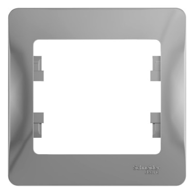 1-постовая рамка Systeme Electric GLOSSA АЛЮМИНИЙ GSL000301