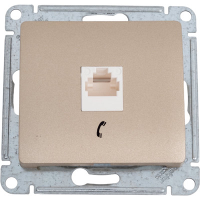 Телефонная розетка Systeme Electric GLOSSA RJ11, ТИТАН GSL000481T