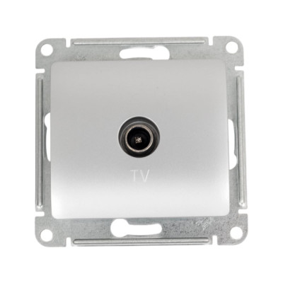 Розетка оконечная Systeme Electric (Schneider Electric) GLOSSA TV 1DB, АЛЮМИНИЙ GSL000391
