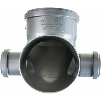 Отвод LAMMIN 110х90°, с 2-мя патрубками 50 мм Lm35041250902