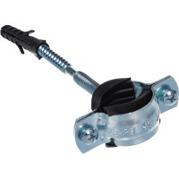 Металлический сантехнический хомут со шпилькой и дюбелем СВК 25-29, 3/4 дюйма, гайка М8 SVK-F020М8 Н0000007251