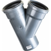 Тройник внутренней канализации LAMMIN 110х110/45 градусов Lm35091011045