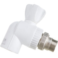 Шаровый угловой кран PPR LAMMIN PREMIUM радиаторный, 25х3/4" Lm31176025020