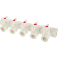 Коллектор с шаровыми кранами PPR LAMMIN 32х5 Lm31081005032