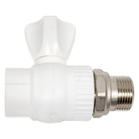 Шаровый прямой кран PPR LAMMIN PREMIUM радиаторный, 25х3/4" Lm31175025020